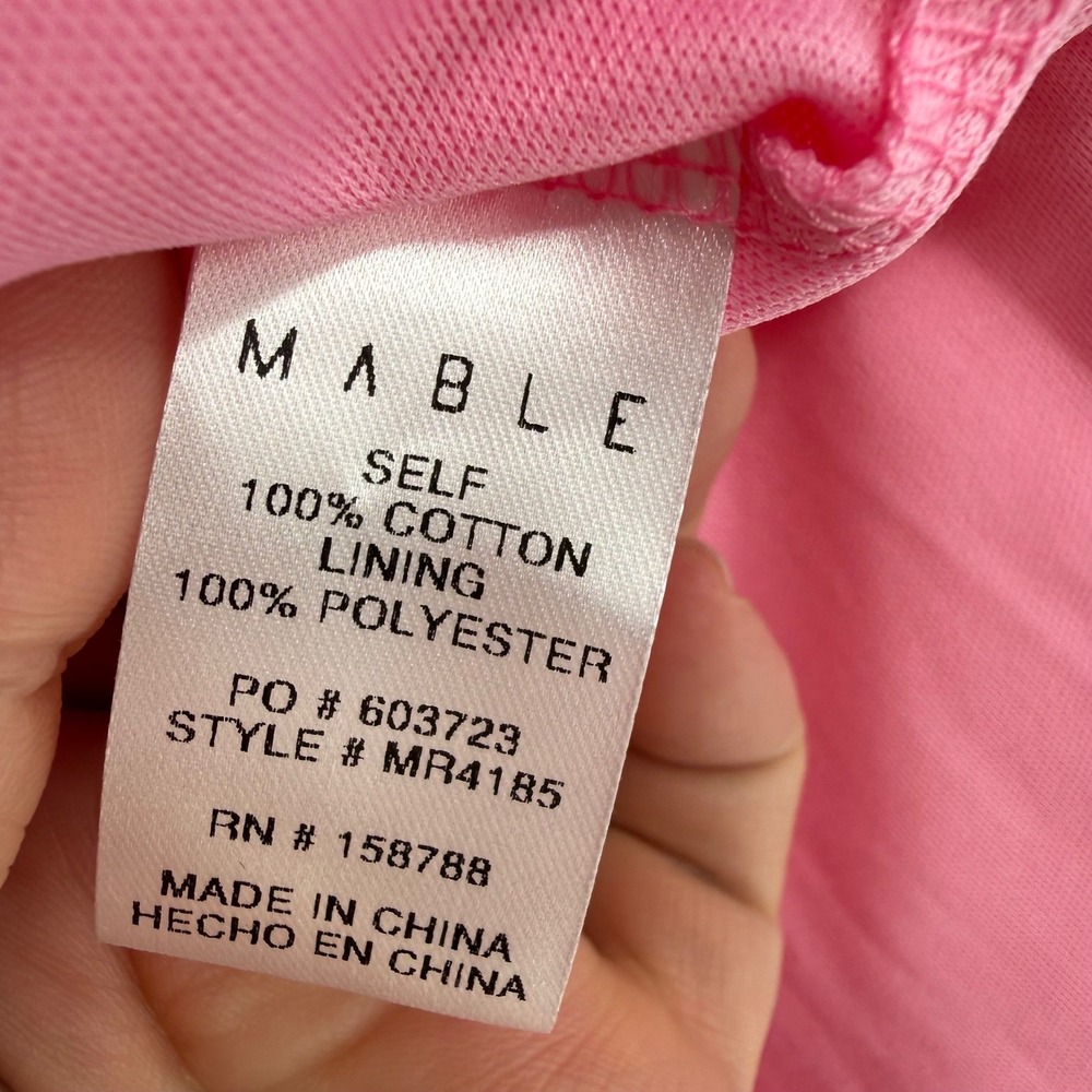 MABLE STRAPLESS ROMPER COTTON CANDY PINK LARGE NWT‎ - Picture 6 of 9
